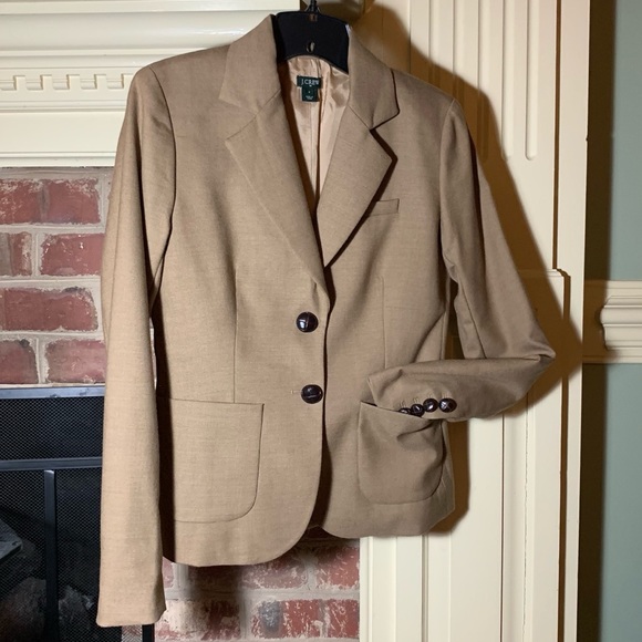 J. Crew Jackets & Blazers - EUC J. Crew Camel Wool Blazer w/Lining